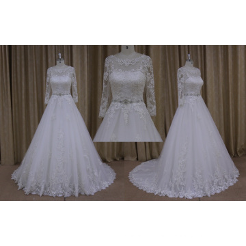 Vintage Brautkleider mit Applikationen